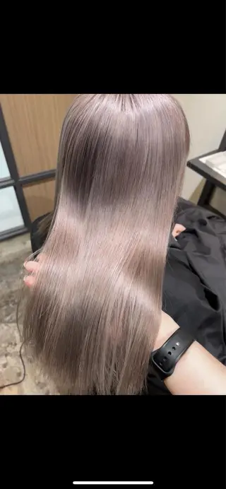 ロング カラー マンツーマン女性 美容師 奏のヘアスタイル