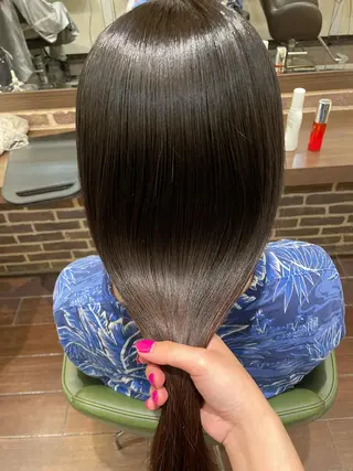 セミロング メンズ/艶髪/カラー サクラ🌸のヘアスタイル