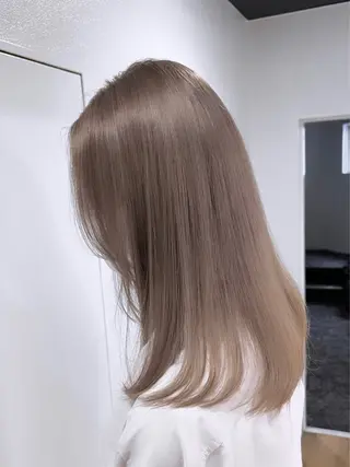 ロング カラー nico TOKYO 渋谷所属・ブリーチ ハイトーン 特化🌈フジタハルキのヘアスタイル