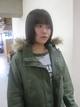 ミディアム natsuki /HUI 金山のヘアスタイル