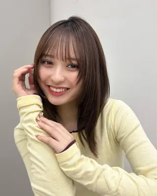 ミディアム 後藤 愛美/レイヤーカットのヘアスタイル