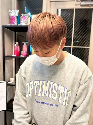 カラー メンズ REINA☁️透明感 カラー/ぷつっと♡のヘアスタイル