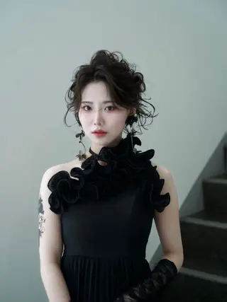 ロング 濱田 剛志のヘアスタイル