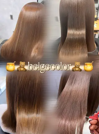 ミディアム カラー 熊谷 有紗のヘアスタイル