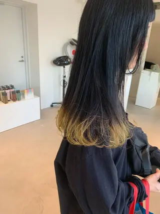 セミロング カラー ANY／SUE 千葉パーマのヘアスタイル