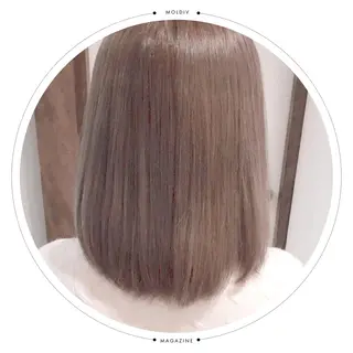 ミディアム セミロング カラー ✨縮毛矯正✨髪質改善 ナカシマ ユミのヘアスタイル