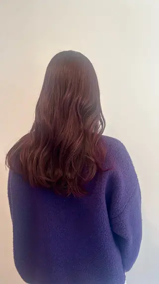 セミロング カラー AMELY甲府東店所属・湯浅 彩香のヘアスタイル