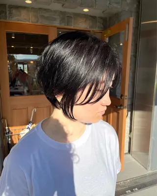 ショート カラー 似合わせスタイル 岡田勇哉のヘアスタイル