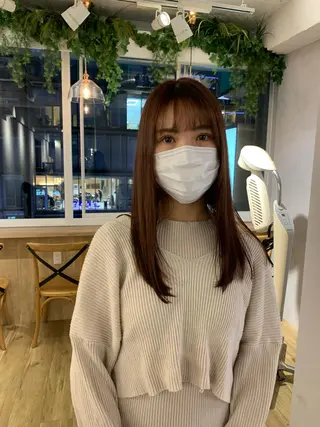 セミロング カラー Door代官山所属・詩織/パーマ /代官山のヘアスタイル