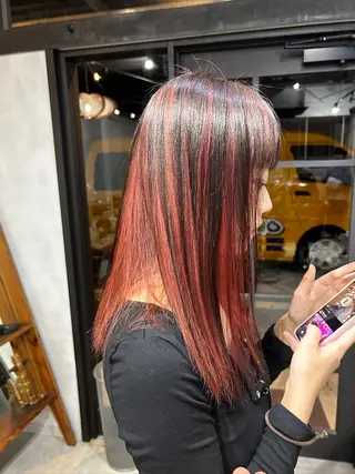 ミディアム カラー 京都/カラー/松野 翔のヘアスタイル