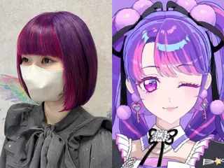 ミディアム カラー 韓国ヘアー🦄ྀི オタク美容師🌈山本のヘアスタイル