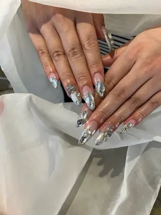 ロング nail salon neigeのネイルデザイン