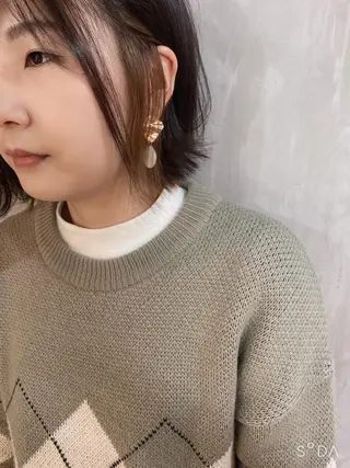 ショート カラー ヘアアレンジ stylist/蛯谷 珠里のヘアスタイル