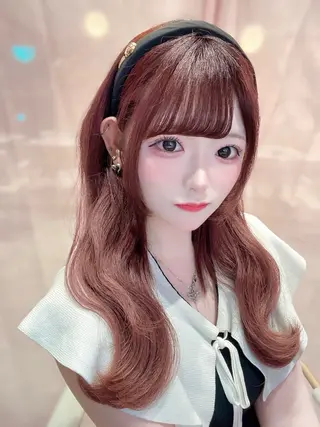 セミロング カラー 韓国ヘア/レイヤー/ 顔まわり/りょーとのヘアスタイル