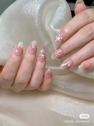 ネイル By moonネイル 🌷ワンホン/韓国風のネイルデザイン