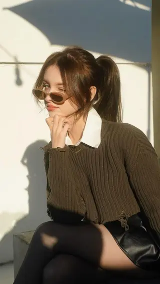 カラー 🤍海外girl🤍 ベージュ/ALISAのヘアスタイル