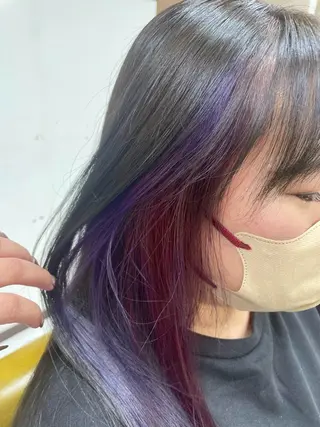 ロング カラー 大内 カオリのヘアスタイル