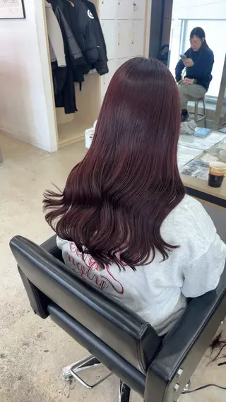 ロング カラー 🪽髪質改善ストレー ト🤍美羽🤍のヘアスタイル