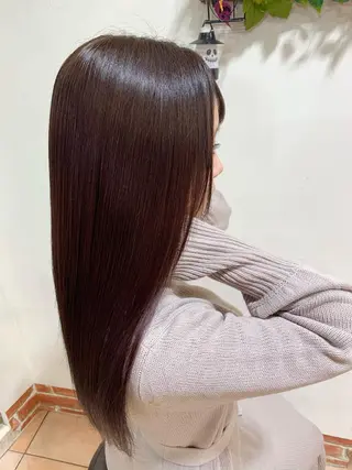 セミロング カラー mimiiy梅田 中崎町ハイトーンのヘアスタイル