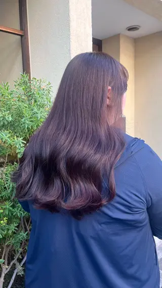 ロング カラー 田中 鈴乃のヘアスタイル