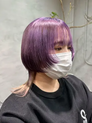 ミディアム 大久保 優香のヘアスタイル