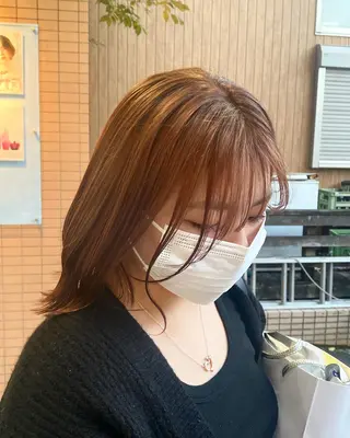 ミディアム カラー うる艶カラー 🌼aokiのヘアスタイル