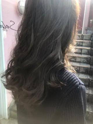ロング カラー 大久保 知矢のヘアスタイル