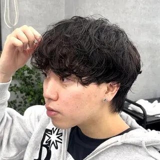 メンズ 🎖️似合わせメンズ パーマ🎖️カネキのヘアスタイル