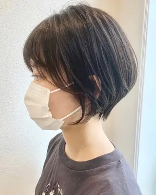 ショート カラー ⭐️小顔ショート⭐️ 大鷲拓海のヘアスタイル