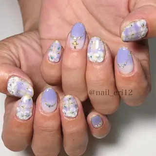 ミディアム ネイル nail salon &e eriのネイルデザイン