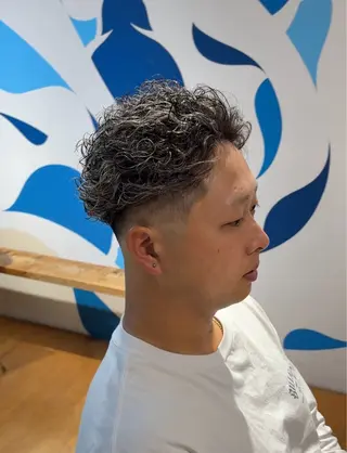 カラー パーマ メンズ aDALil川越 😎AZUSAのヘアスタイル