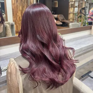 ロング パーマ コテ巻き/パーマ/艶 透明感/荻原凜太郎のヘアスタイル