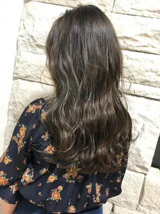 ロング カラー ヘアアレンジ メンズ キッズ ネイル マツエク・マツパ GO TODAY SHAiRE SALON所属・透明感カラー🤎 ゆりのヘアスタイル