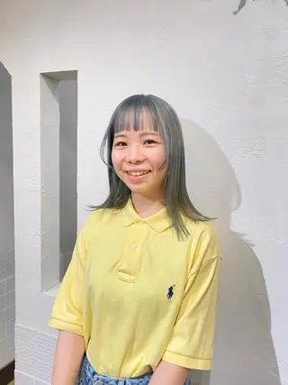 ミディアム COCOLOeAST所属・yumeno🫧 ハイトーン/ボブ🕊のヘアスタイル