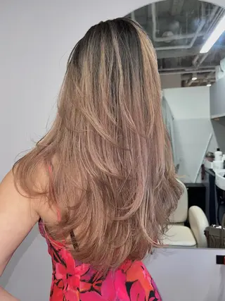 ロング カラー EGO所属・ブリーチカラー💖 rukaのヘアスタイル