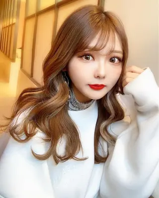 ロング レイヤー専門家 ダブルカラー修のヘアスタイル