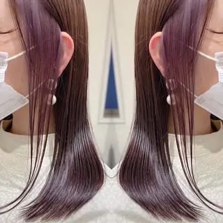 セミロング カラー ヘアアレンジ 竹内啓太 ボブのヘアスタイル