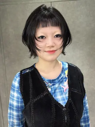 ショート yu-kaハッシュ カット/韓国レイヤーのヘアスタイル