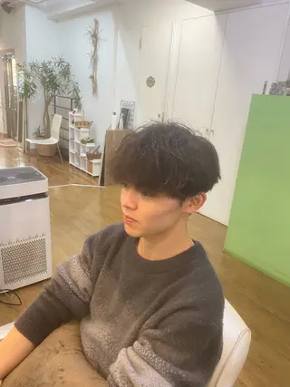 パーマ ヘアアレンジ メンズ 🌱エシカル🌱 松原大将のヘアスタイル