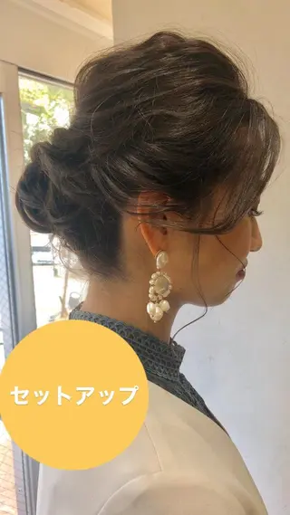 ミディアム カラー 艶質改善/縮毛矯正 ササキナツミのヘアスタイル