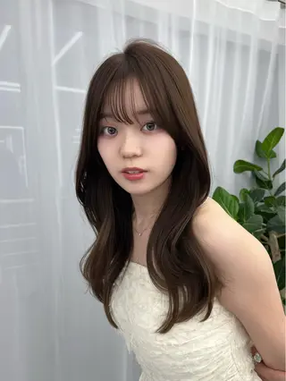 ロング カラー レイヤーカット顔周り /アレンジ伊藤彪真のヘアスタイル