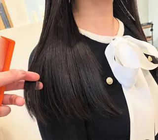 セミロング カラー パーマ ヘアアレンジ 【ツヤ髪美容師】 ツダケイスケのヘアスタイル