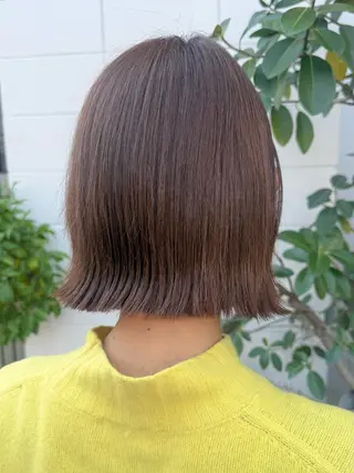 ミディアム 角岡 真帆のヘアスタイル