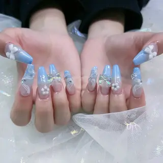 ネイル パーツ全部¥110 サロンミミのネイルデザイン