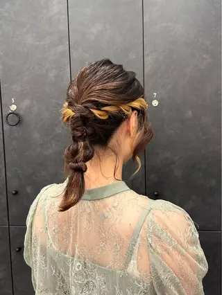 ミディアム ヘアアレンジ 銀座/ヘアセット シマムラ ミホのヘアスタイル