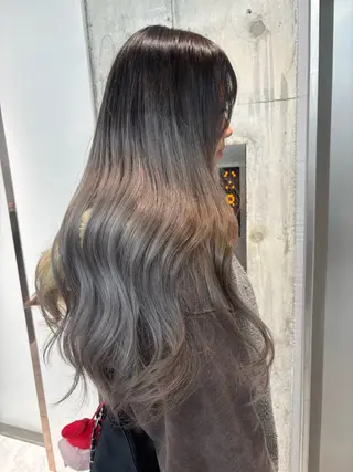 ミディアム rina／ベージュ ワンホン/韓国ヘアのヘアスタイル