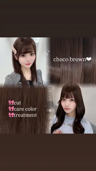 ロング 💎りあん/大須/栄 ブリーチなしWカラーのヘアスタイル