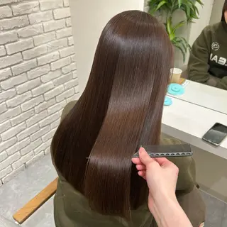 セミロング カラー 髪質改善&ヘアケア /菊池琉那のヘアスタイル