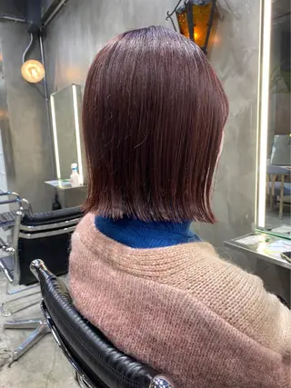 ミディアム ラフィスヘアー オウスケのヘアスタイル