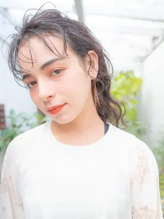 セミロング カラー ヘアアレンジ 北九州美容室 🕊️わかな✂︎のヘアスタイル